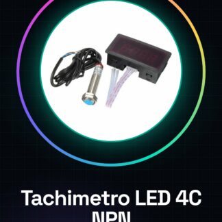 Tachimetro Digitale Led a 4 Cifre con Sensore di Prossimità NPN a 3 Fili