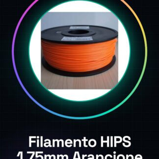 Filamento HIPS 1.75mm 1KG Arancione HIGH QUALITY GARANTITA SU MAKERBOT, MULTIMAKER, ULTIMAKER, REPRAP, PRUSA