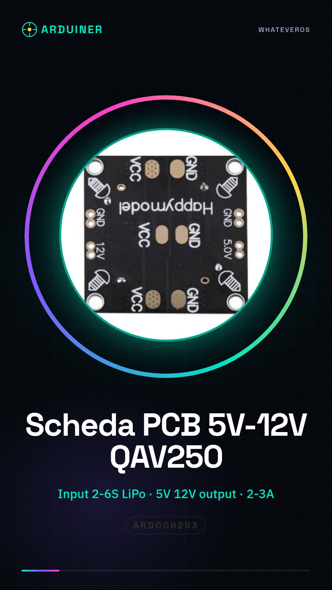 Mini-Netzteilverteilkarte für QAV250 CC3D Flugsteuerung mit 5V und 12V
