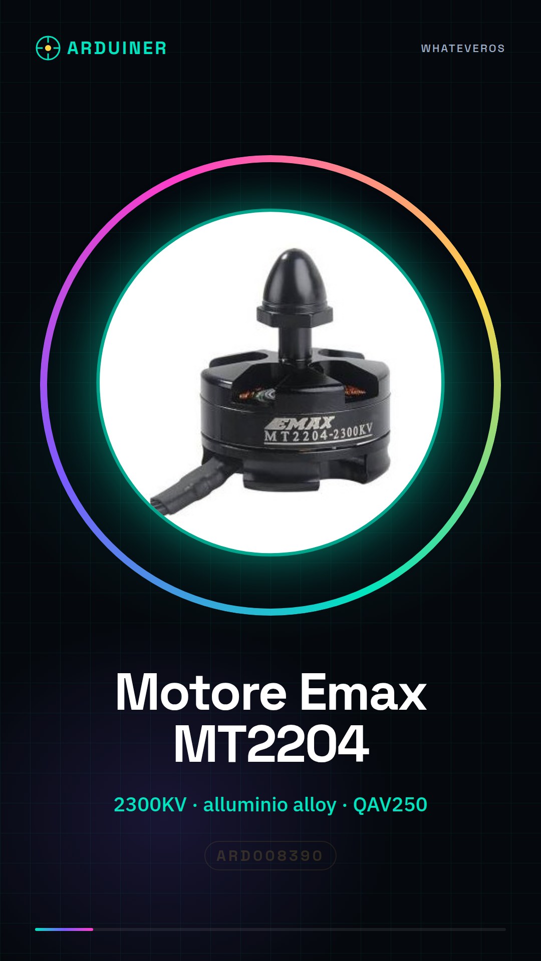 Brushless CW Emax MT2204 2300KV CW Motor for Multirotor QAV250