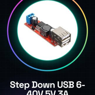 Step Down Modulo di Alimentazione Doppia USB Convertitore da DC 6V-40V a 5V 3A