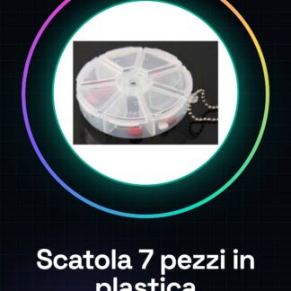 Scatola da 7 pezzi in plastica