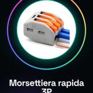 50 Pezzi Morsettiera rapida a innesto 3P PCT-213 WAGO222-413