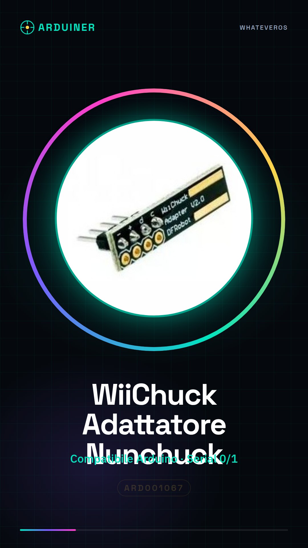 Wii WiiChuck Nunchuck Small Plate Adapter Compatible with Arduino