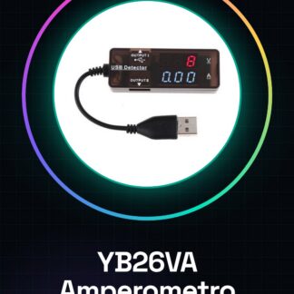 YB26VA Amperometro digitale rosso blu LED Amperometro doppio display 3,2-10 V Volt Amp