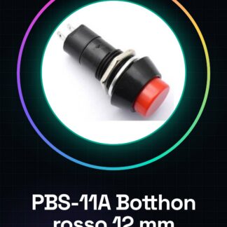 3 pezzi PBS-11A / Botthon rosso da 12 mm con interruttore di blocco automatico / 12 mm