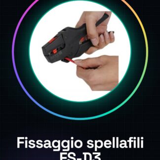 Strumenti di fissaggio del filo spellafili con isolamento autoregolante FS-D3