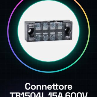 2 Pezzi TB1504L 15 A 600 V Connettore a vite a doppia riga FISSA morsettiera elettrica