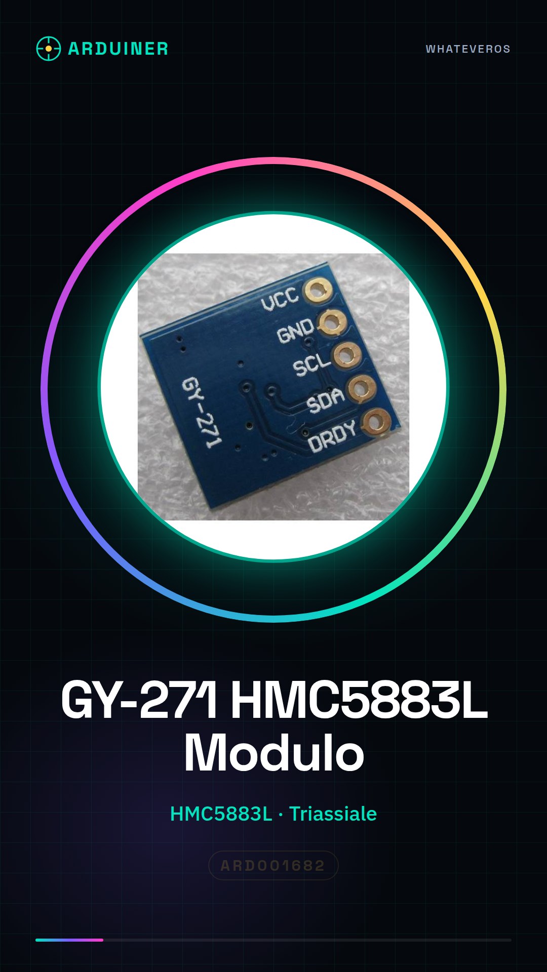 GY-271 HMC5883L 3-Axis Magnetic Field Module Electronic Compass Triaxial Gyroscope
