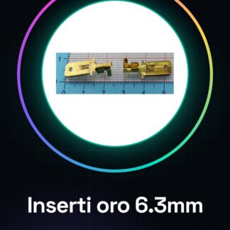 5 pezzi 6.3 inserti, oro, terminale freddo, terminale