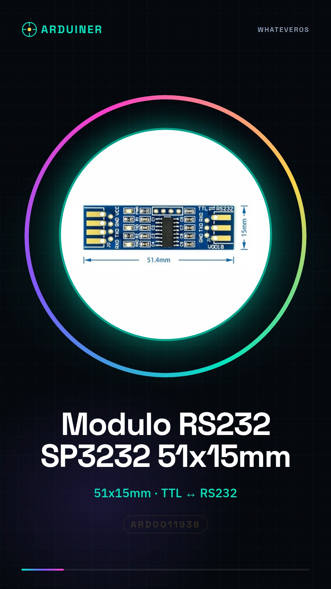 51X15MM RS232 SP3232 TTL Module RS232 to TTL Serial Port Module