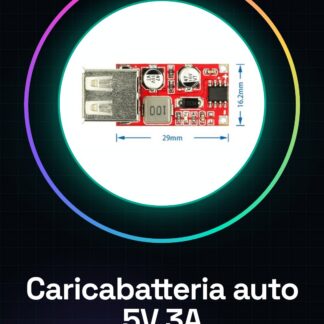Versione aggiornata 9V / 12V / 24V a 5V DC-DC buck / caricabatteria per auto 3A uscita USB