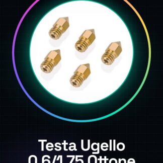 Testa dell'ugello dell'estrusore in ottone da 0,6 / 1,75