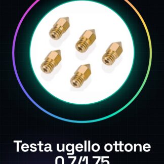 0.7 / 1.75 Testa dell'ugello dell'estrusore in ottone