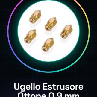 Ugello Estrusore in Ottone 0.9 mm per Filamento 1.75 mm - Stampante 3D