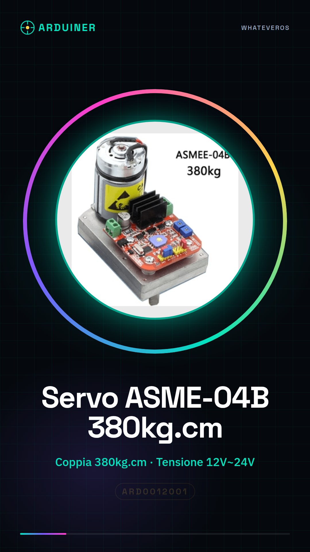 Robot Servo ASME-04B à Haute Couple 380kg.cm - 12V~24V