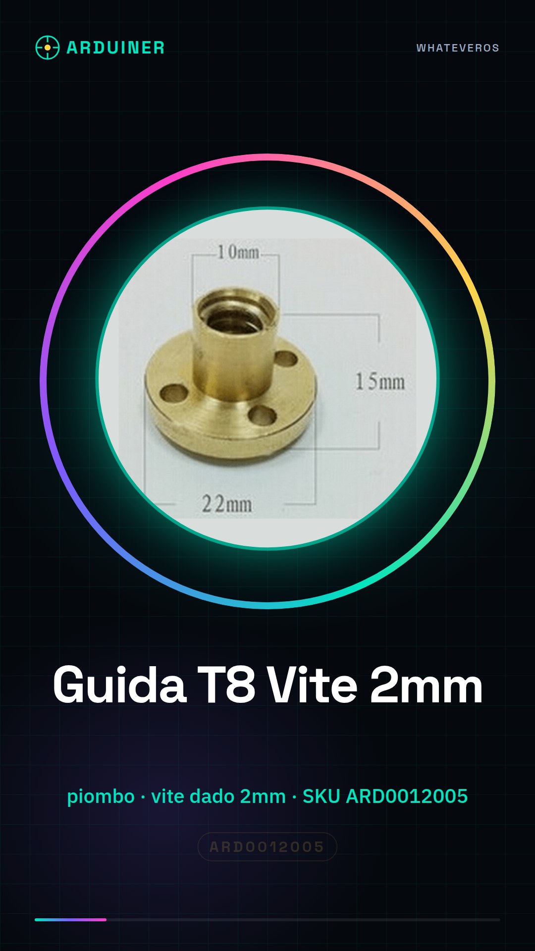 T8 Screw Guide 2mm Thread