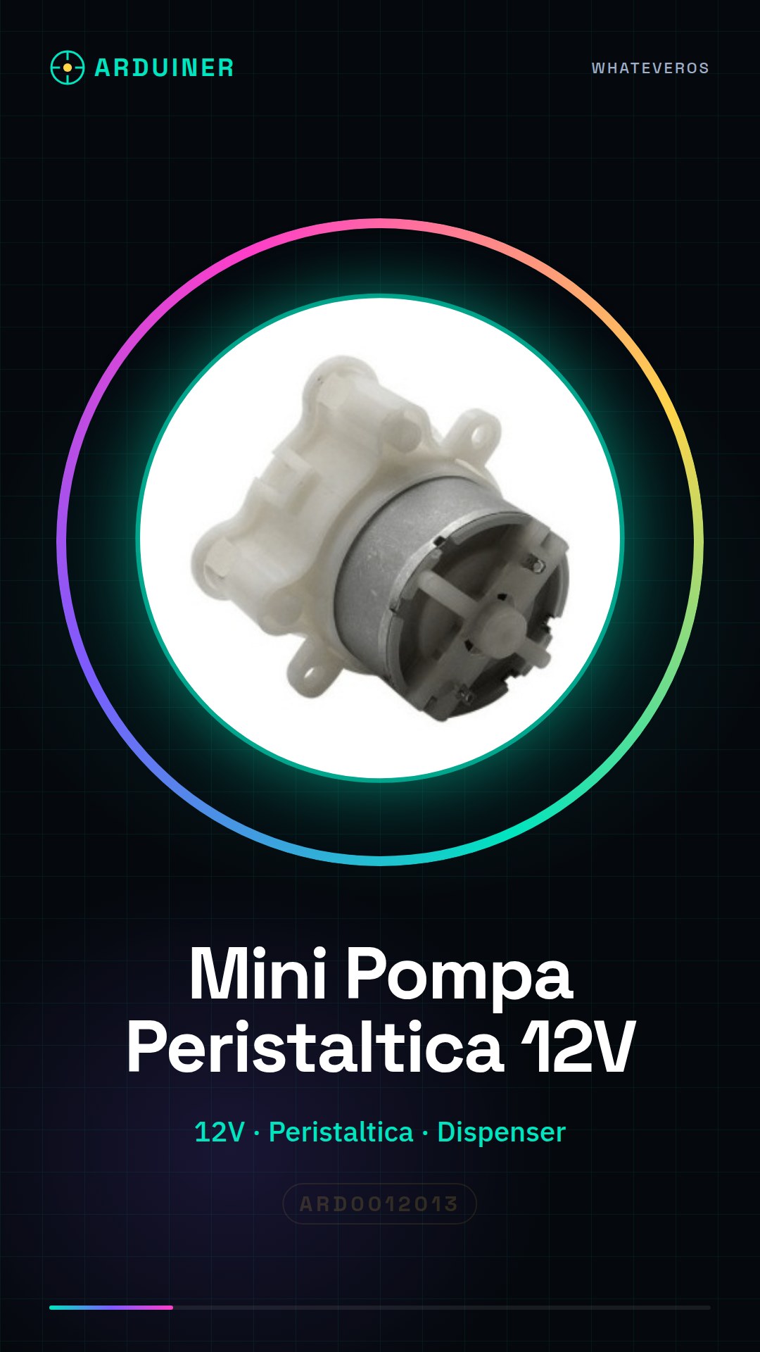 Mini Pompa Peristaltica 12V per Dispenser Sapone e Disinfettante – 500
