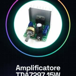 Scheda Amplificatore Audio Digitale TDA7297 Dual-Channel 2x15W AC/DC 12V