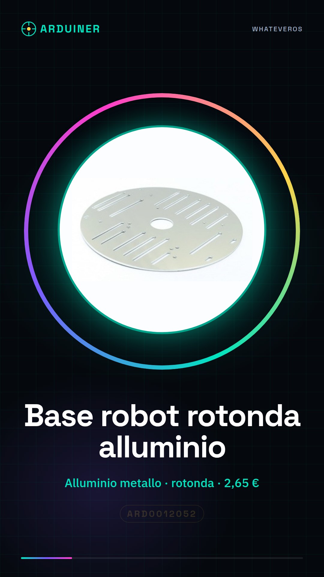 Round Metal-Floor DIY Robot Car Platform