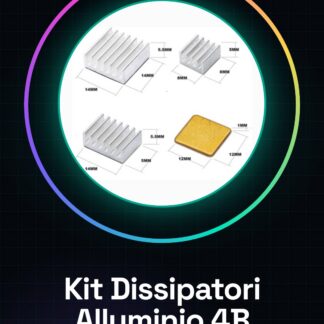 Kit de Refroidisseurs en Aluminium pour Raspberry Pi 4B - 4 Pièces