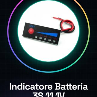 Scheda Indicatore Batteria 3S 11.1V per Auto 12.6V/12V