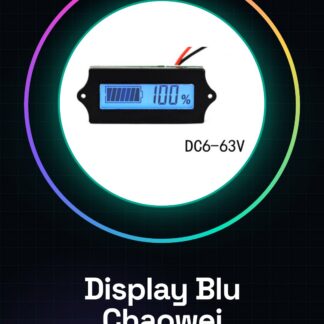 Blue Display / Electric Meter for Electric Vehicles / Lithium and Lead Acid Battery Chaowei GM