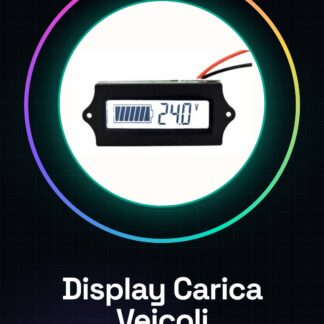 Afficheur de charge pour véhicules électriques – Écran LCD blanc – Compatible Lithium/Antimoine (Chaowei)