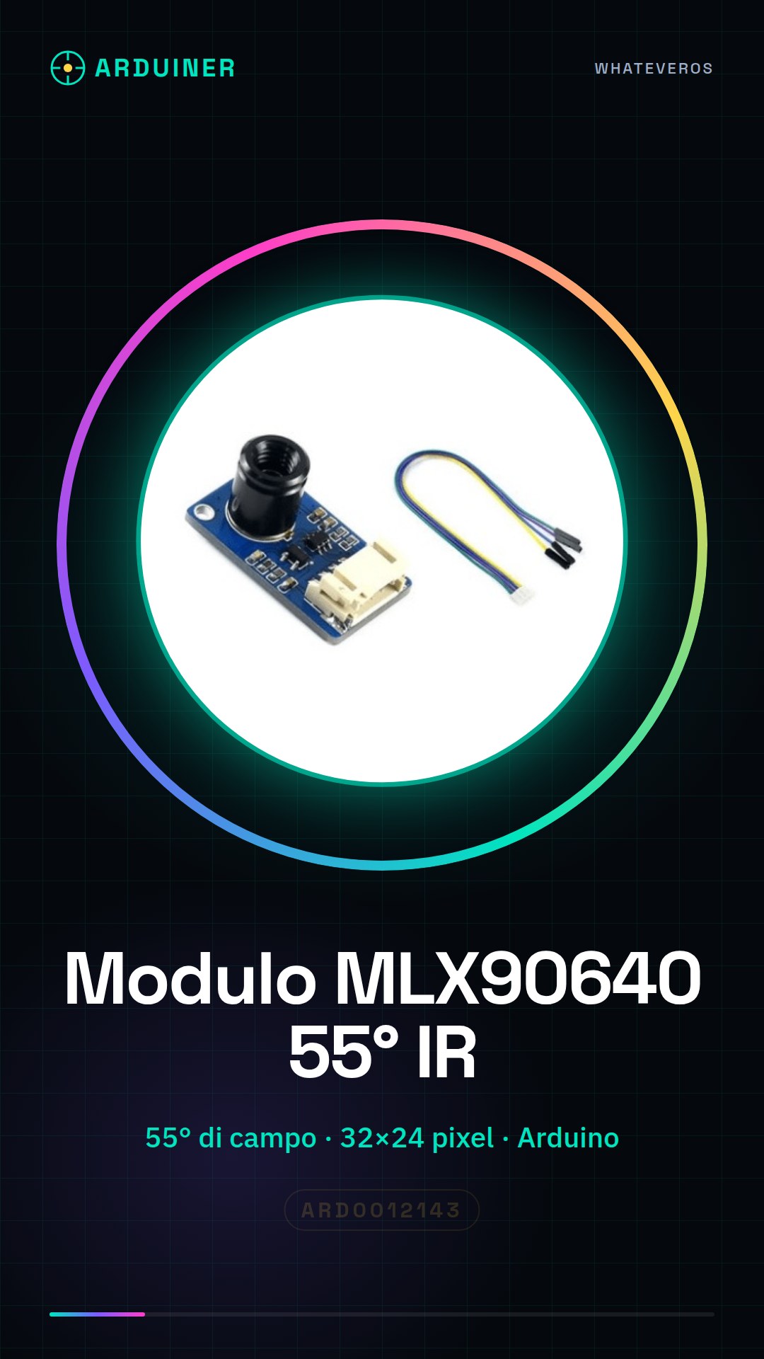 Module caméra infrarouge MLX90640 55 degrés