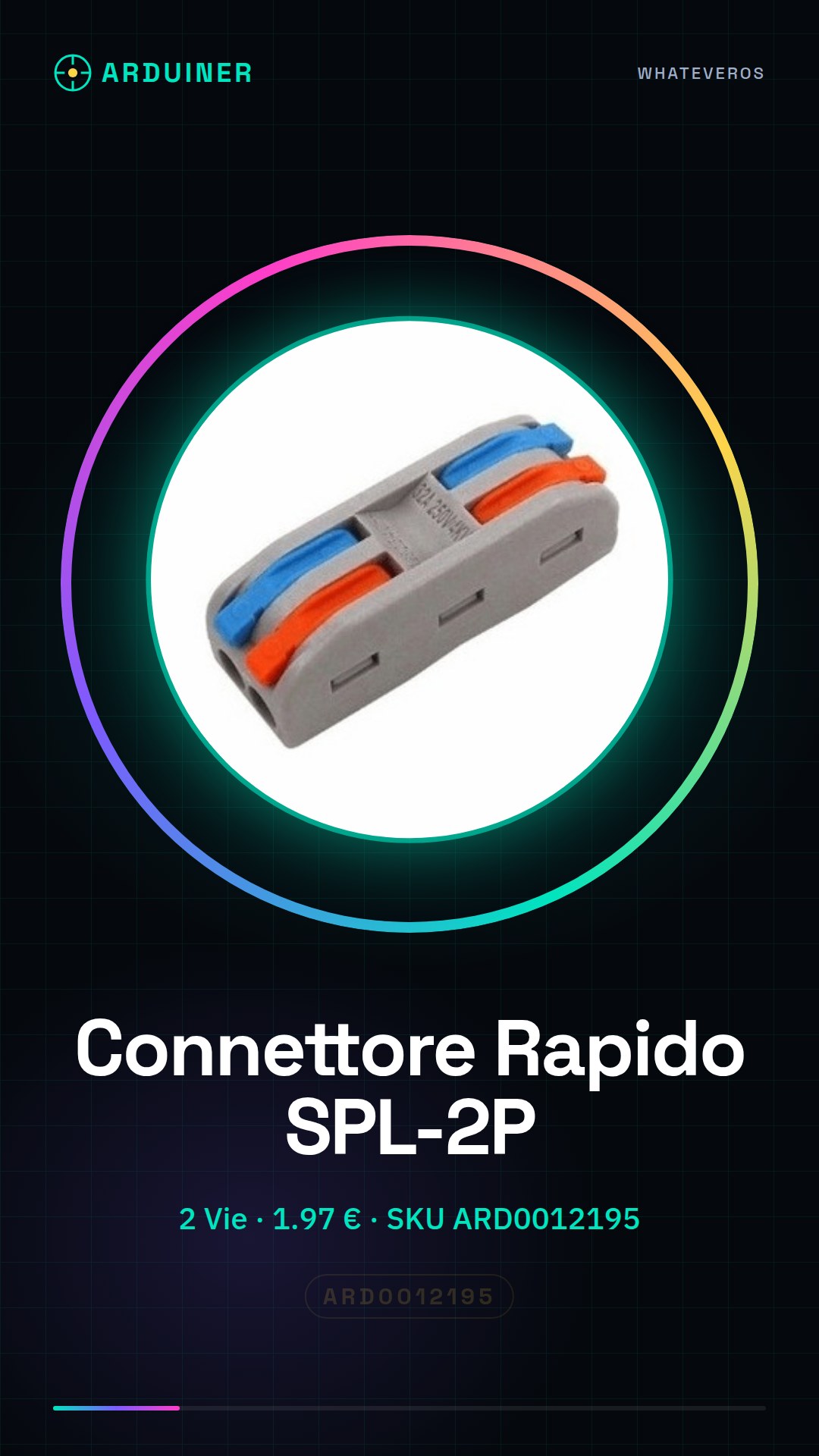 Connecteur Rapide à Levier SPL-2P - Câble à 2 Voies