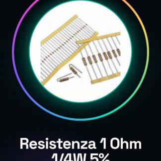 50 Pezzi Resistenza 1 ohm 1/4w 1/4 w 5%