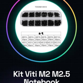 Kit de Tornillos y Espaciadores M2 M2.5 para Portátiles - Conjunto Profesional para Reparaciones