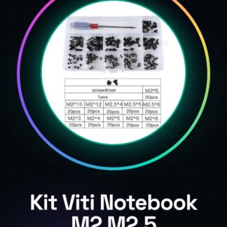 Kit de vis pour ordinateurs portables M2 M2.5 avec tournevis - Ensemble complet pour la réparation électronique