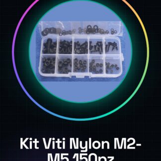 Kit de Tornillos y Separadores de Nylon M2 M2.5 M3 M4 M5 - 150 Piezas para Electrónica
