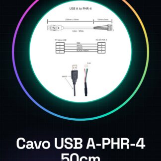 De USB A a PHR-4 XH2.54 50cm