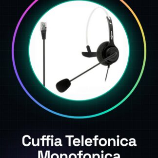 Teléfono Monoauricular con Micrófono para Operadores de Call Center