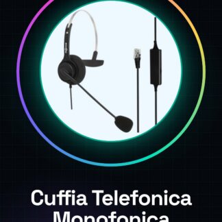 Casque Téléphonique Monoaural avec Régulateur de Volume pour Centre d'Appels