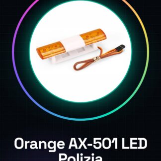 Orange / Orange AX-501 RC Recambios LED Luz Parpadeante de Policía para Coche RC a Escala 1/10