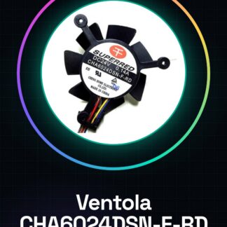 Ventola 6024 24V 0.14A CHA6024DSN-F-RD 6cm
