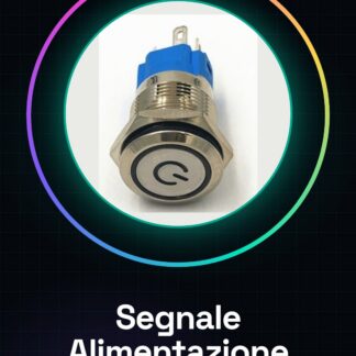 Segnale di alimentazione / 22 mm 12-24 V senza blocco automatico / pulsante interruttore senza blocco Rosso / Verde / Blu / Giallo