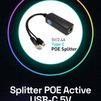 Splitter POE Active USB-C 5V - Ingresso 48V / Uscita 5V per Raspberry Pi