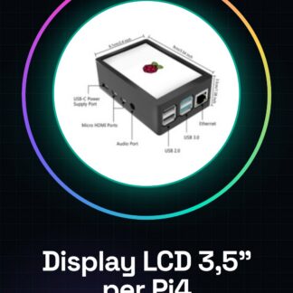 Display LCD 3.5" con Case per Raspberry Pi 4