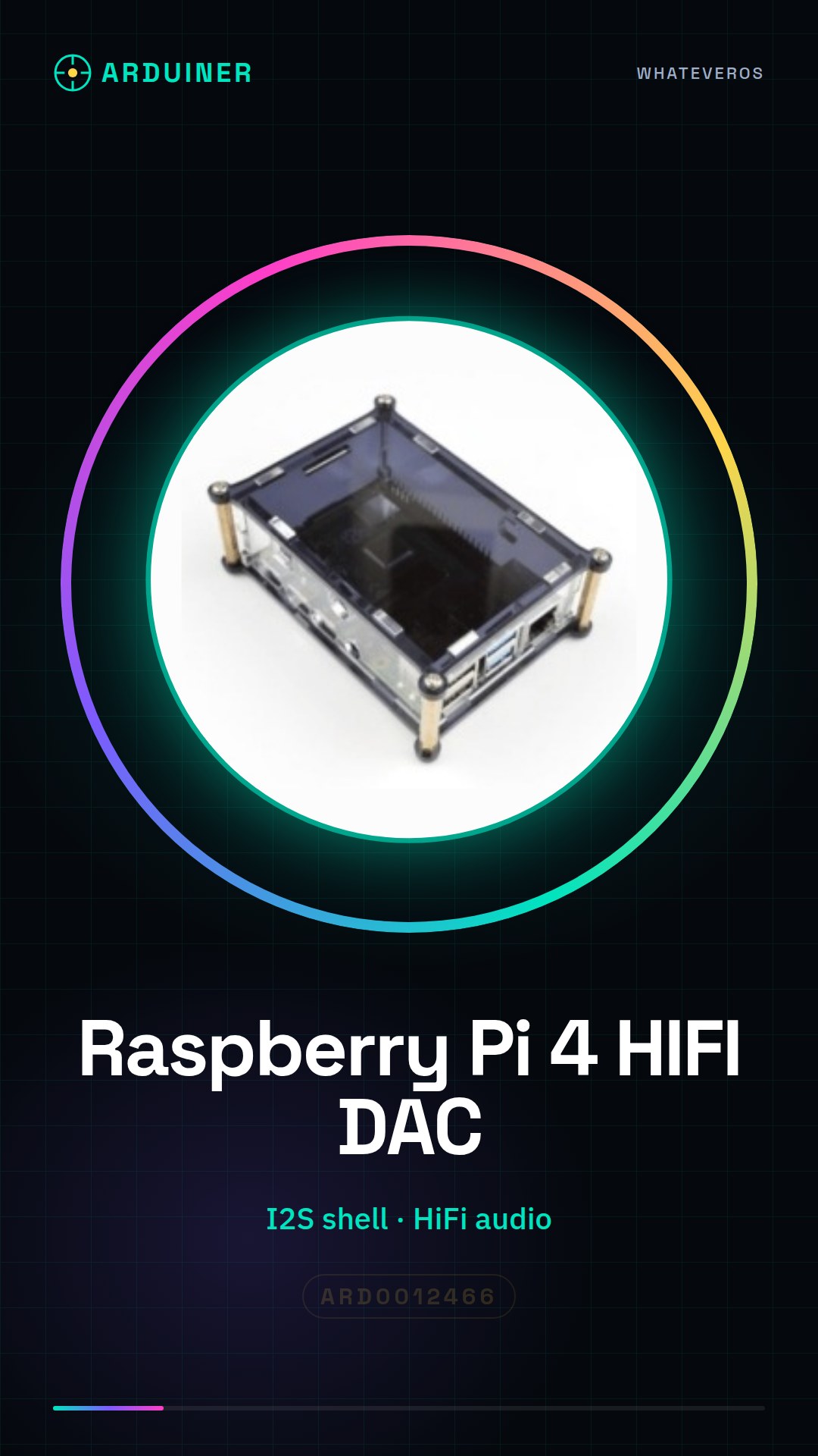 Raspberrypi 4 HIFI DiGi HIFI DAC+ digital sound card I2S shell