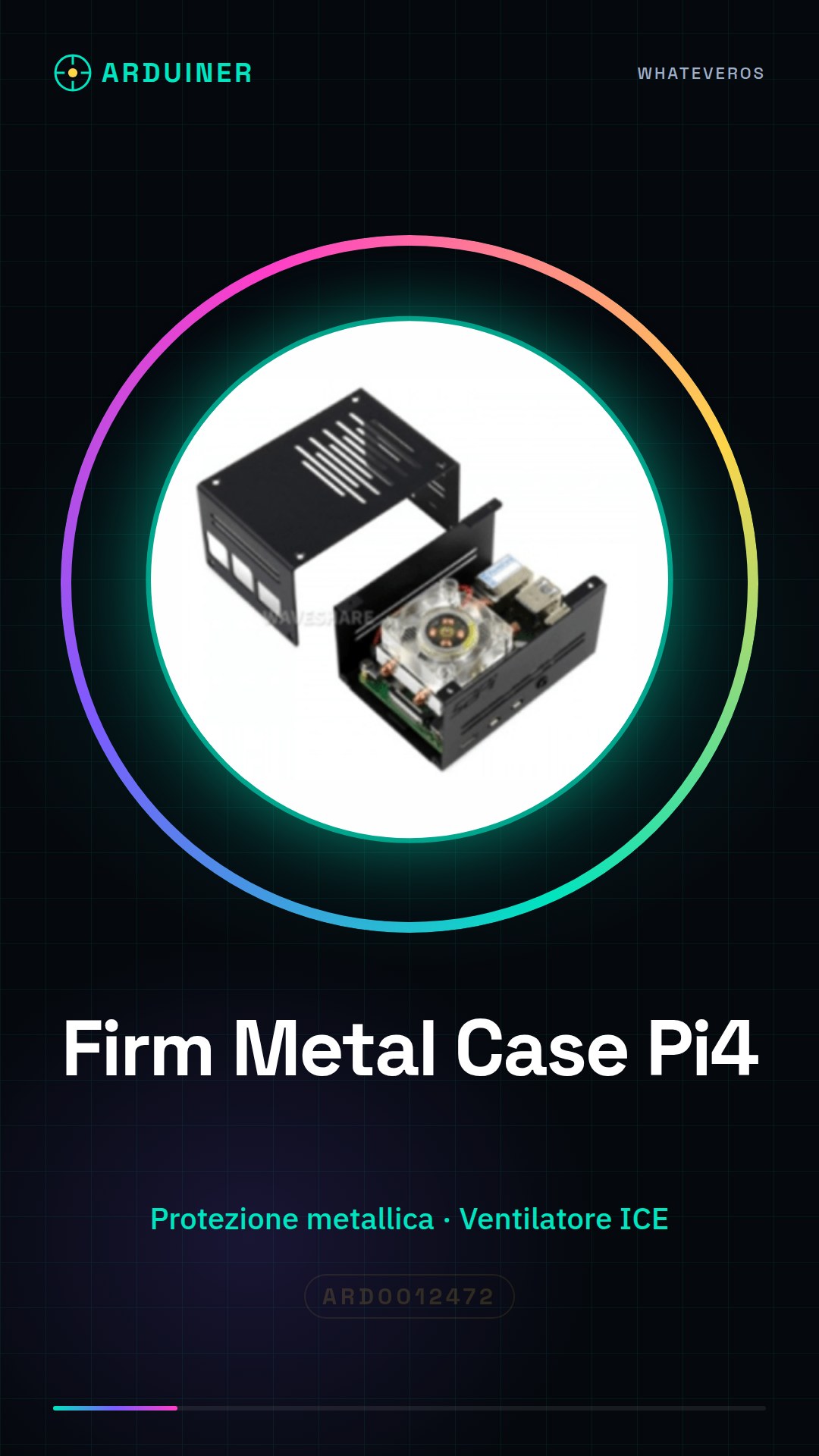 Carcasa Metálica Firm para Raspberry Pi 4 con Radiador ICE Tower