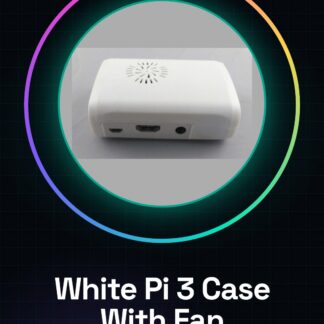 White Raspberry pi 3 Case With Fan2