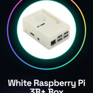 White Raspberry pi 3B+/3B box with fan White