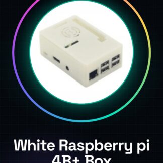 White Raspberry pi 4B+/4B box with fan White