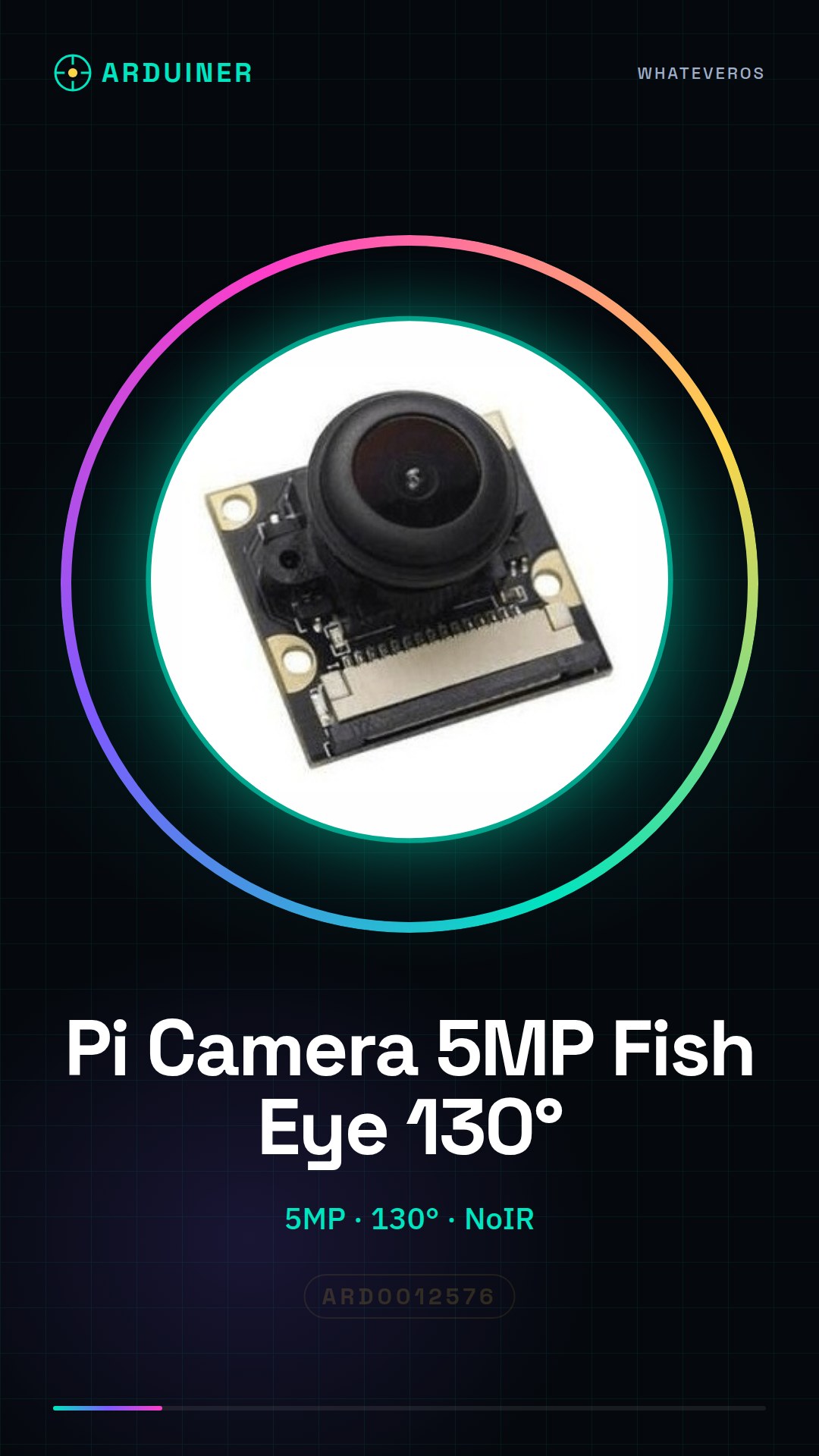 Caméra Raspberry PI 5MP angle large 130° NOIR