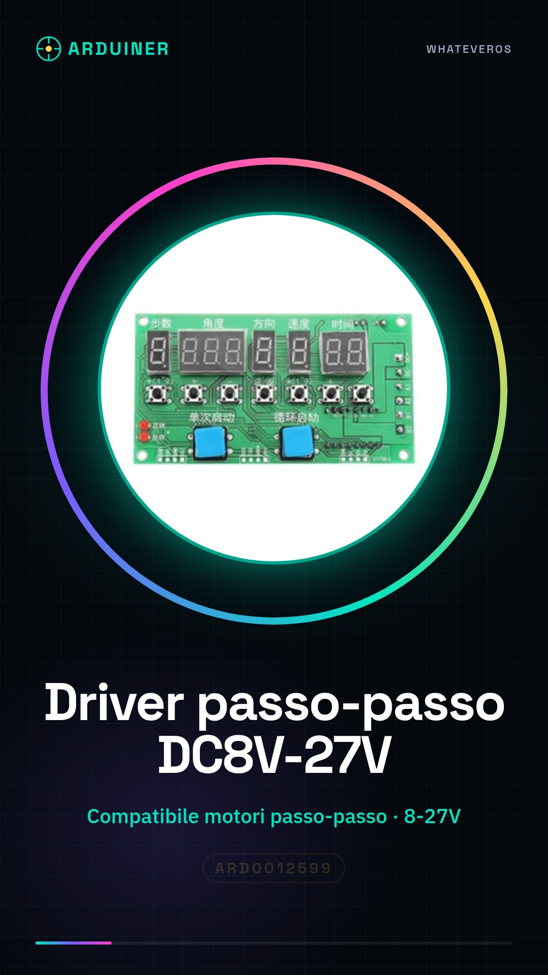 Tarjeta de controlador de motor paso a paso programable DC8V-27V