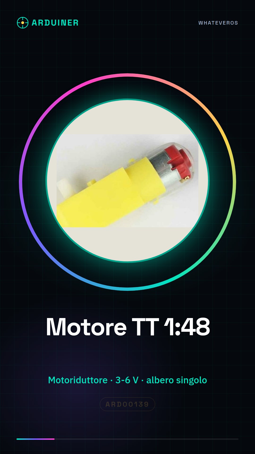 TT Gearmotor with 1:48 Gear Ratio Single Shaft
